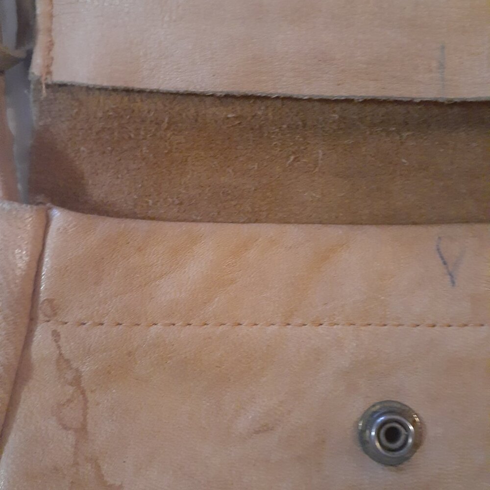 Vintage Boho Hippie Leather Fringed Purse - Picture 11 of 12